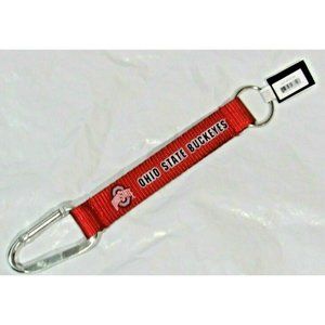 NCAA Ohio State Buckeyes Wristlet Carabiner w/Key Ring 8.5" long by Aminco